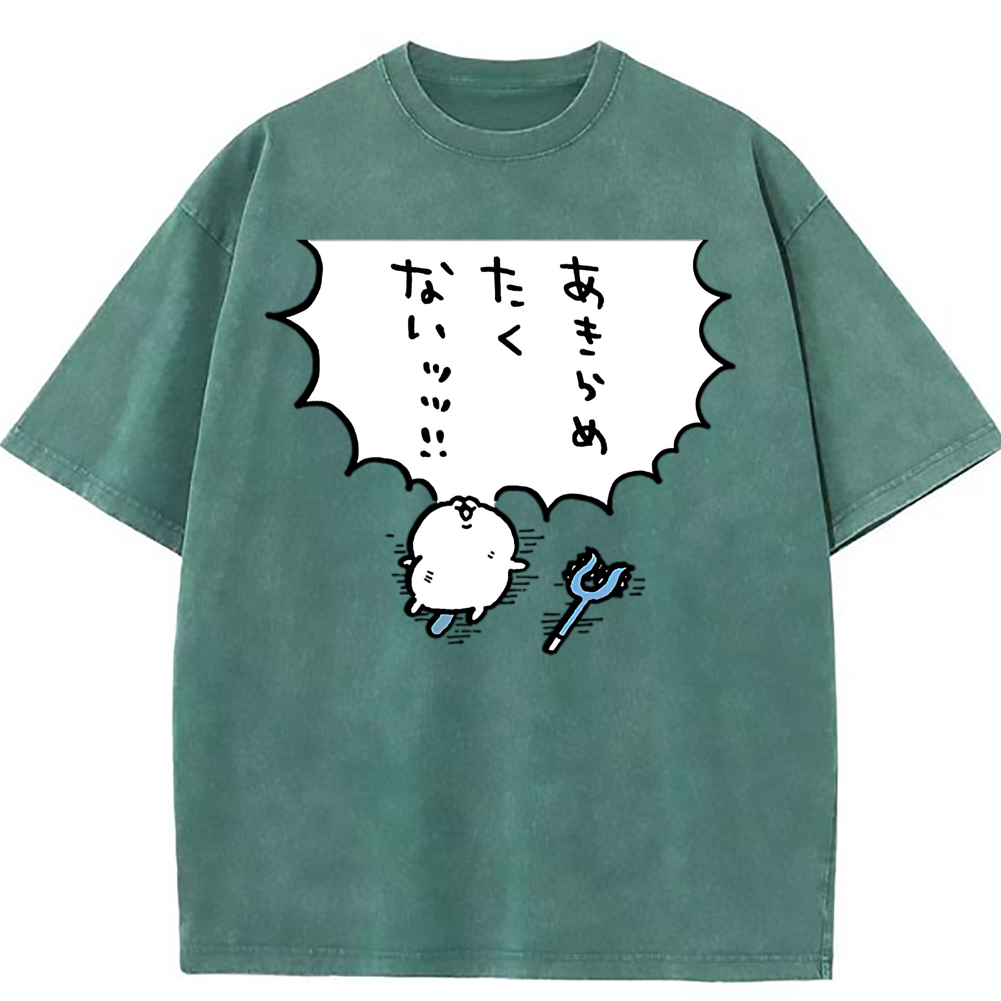 （画像用） ちいかわ ちいかわ Chii-kawa chiikawa 綿100% ヴィンテージ風 半袖Tシャツ（フロントプリント）
